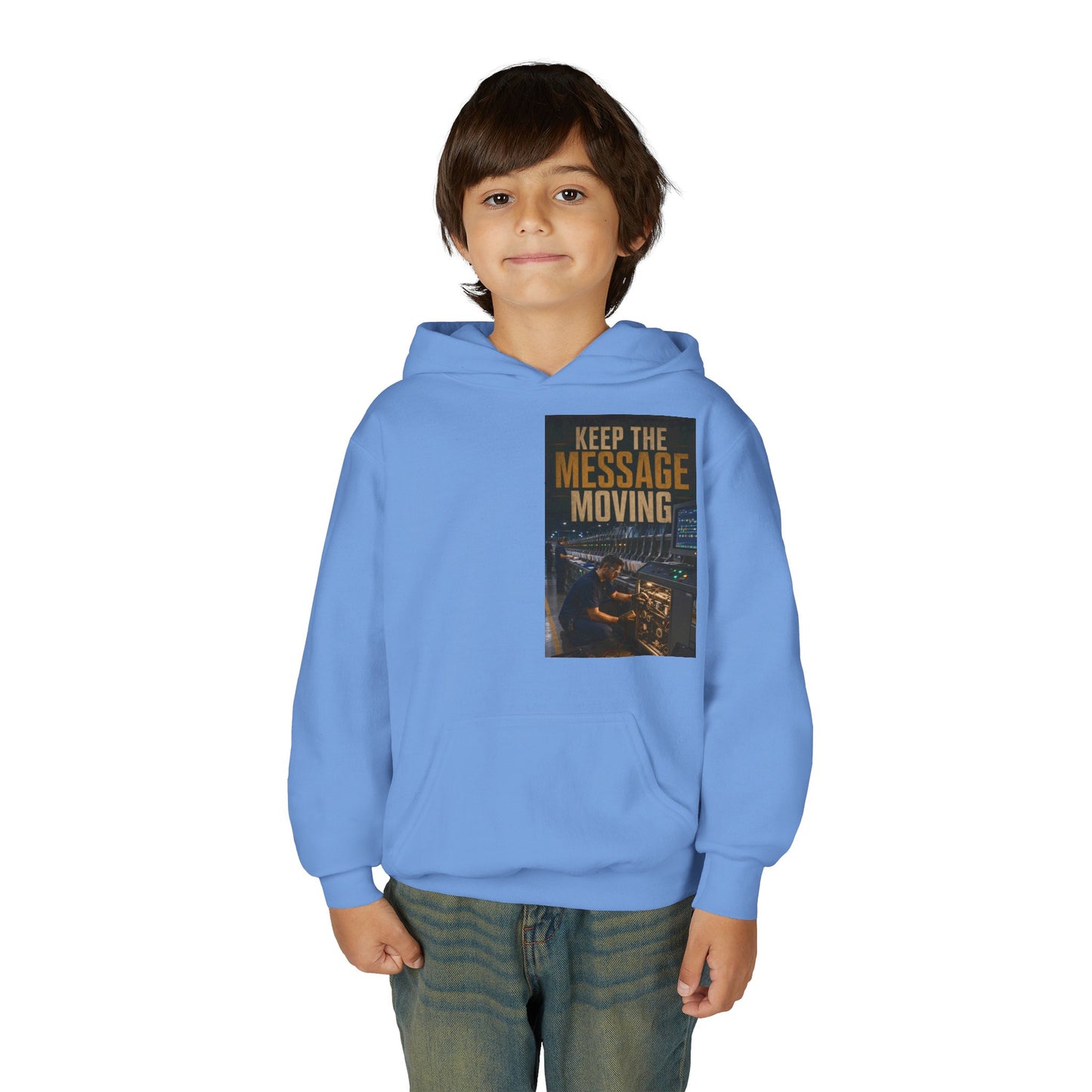 Postal Music — Keep the Message Moving — Youth Hoodie