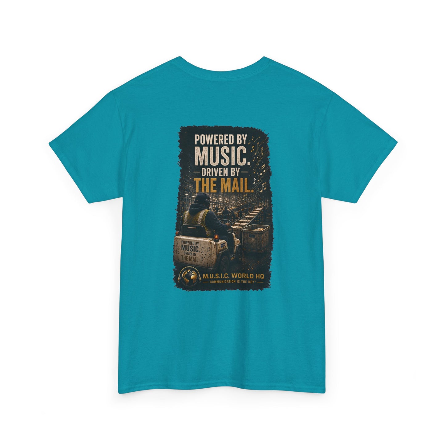 Postal Music - Powered by Music Premium T-Shirt - Colorways E