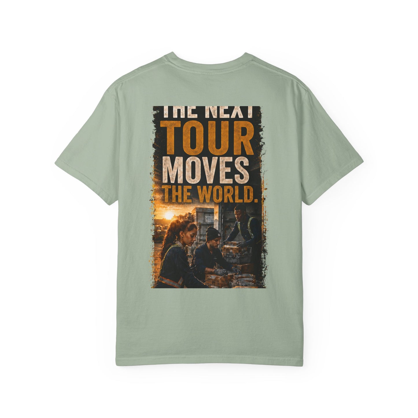 Postal Music — The Next Tour Garment-Dyed T-Shirt — Color Group 1 of 4