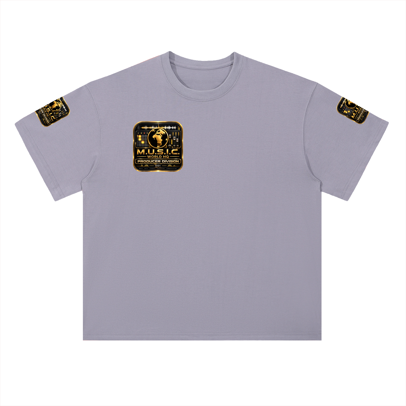 M.U.S.I.C. World HQ Creator Culture – Producer Division 001 Heavyweight Drop Shoulder Tee