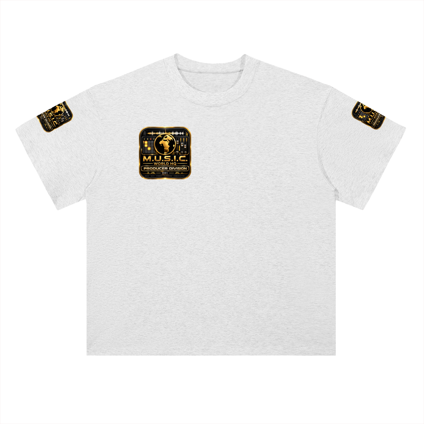M.U.S.I.C. World HQ Creator Culture – Producer Division 001 Heavyweight Drop Shoulder Tee