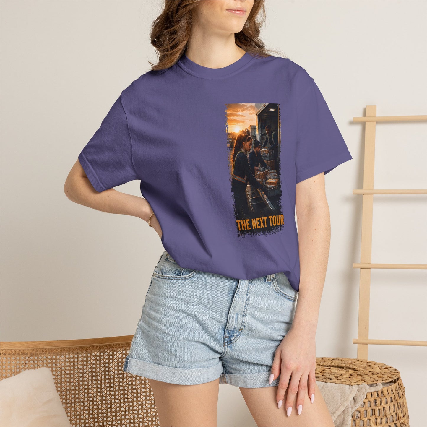 Postal Music — The Next Tour Garment-Dyed T-Shirt — Color Group 2 of 4