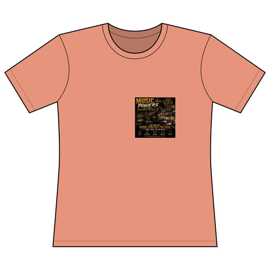 Postal Music — Music Powers the People — Women's Relaxed T-Shirt