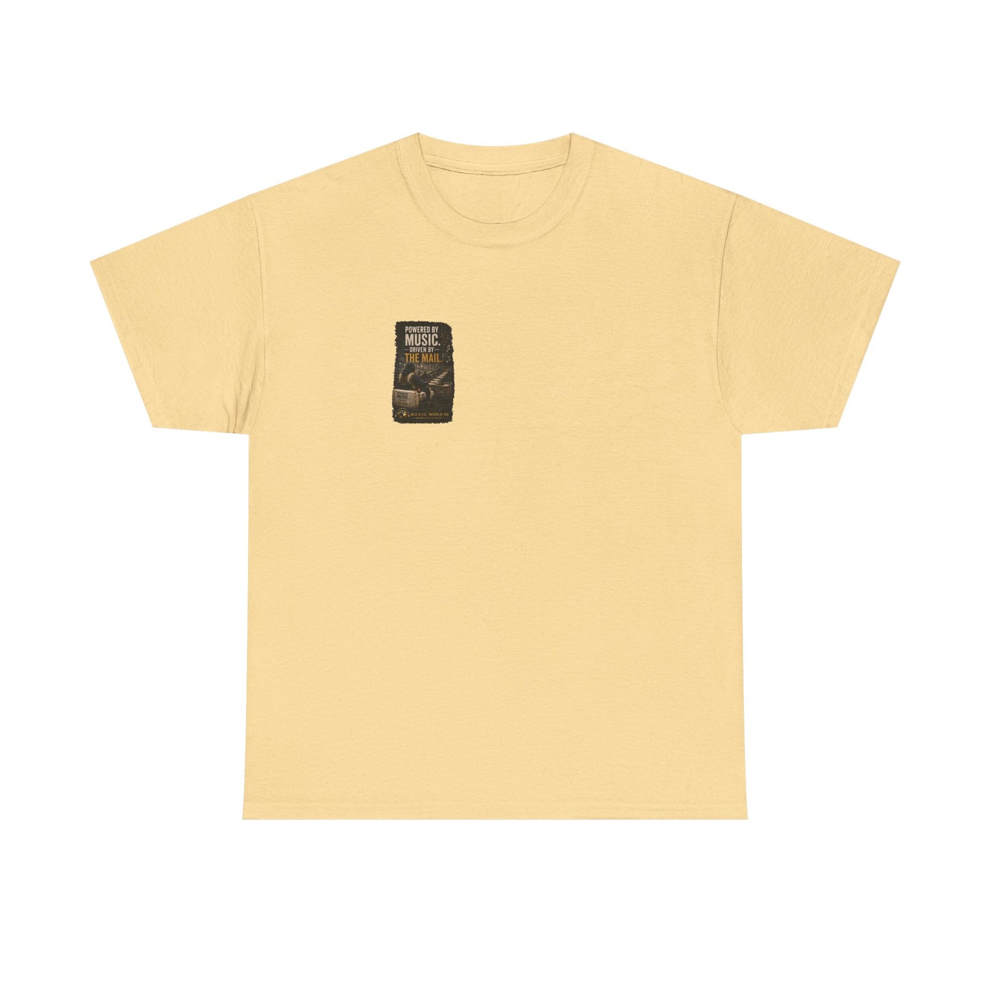 Postal Music - Powered by Music Premium T-Shirt - Colorways F