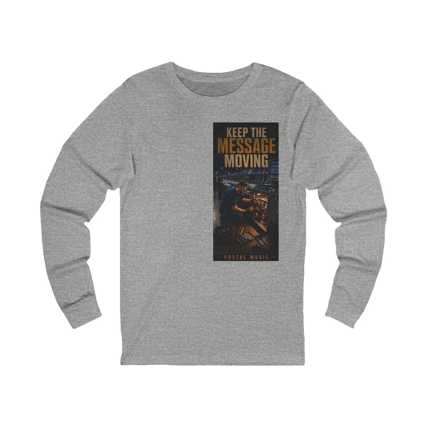 Postal Music — Keep the Message Moving — Long-Sleeve T-Shirt