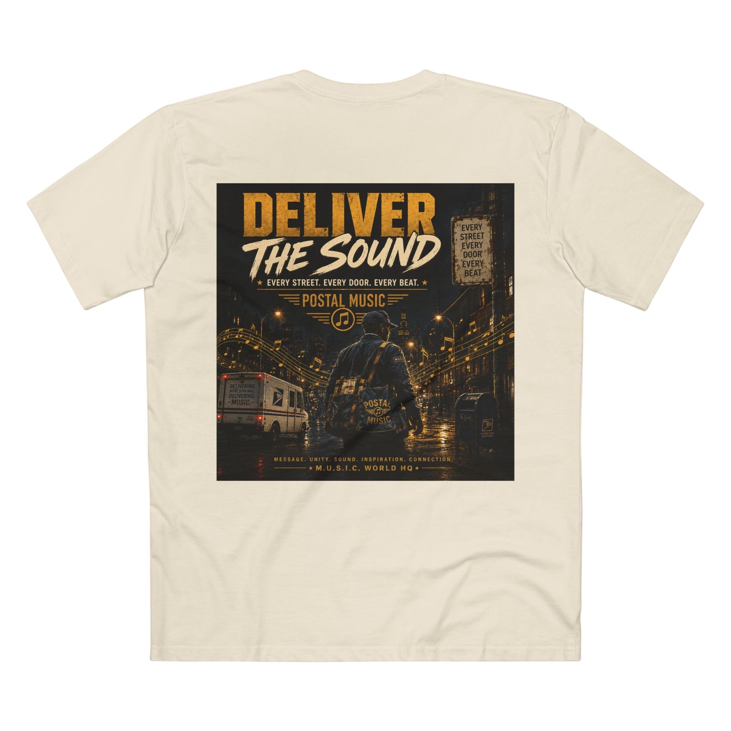 Postal Music — Deliver the Sound — Streetwear T-Shirt