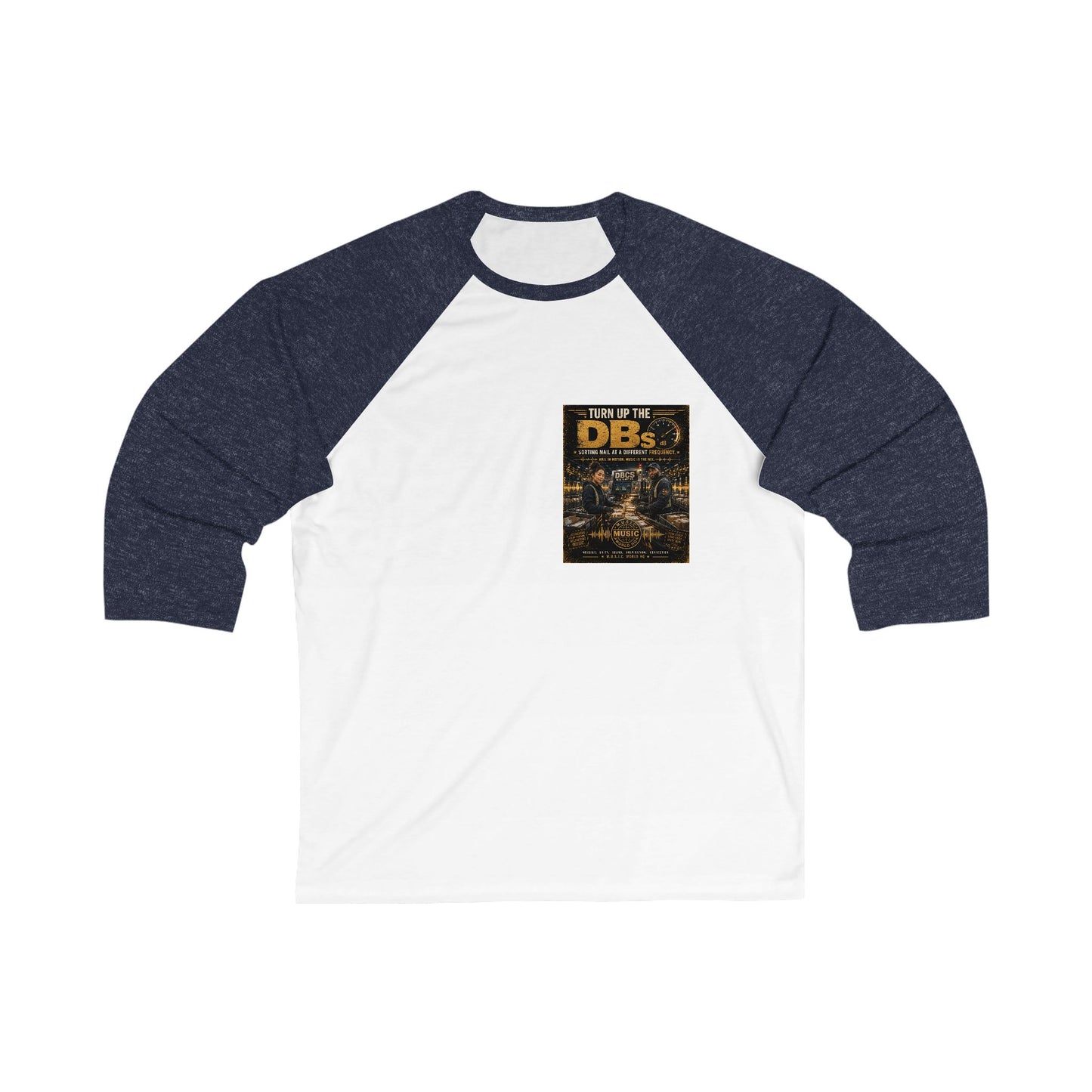 Turn Up the DBs — Men's Raglan Baseball Tee