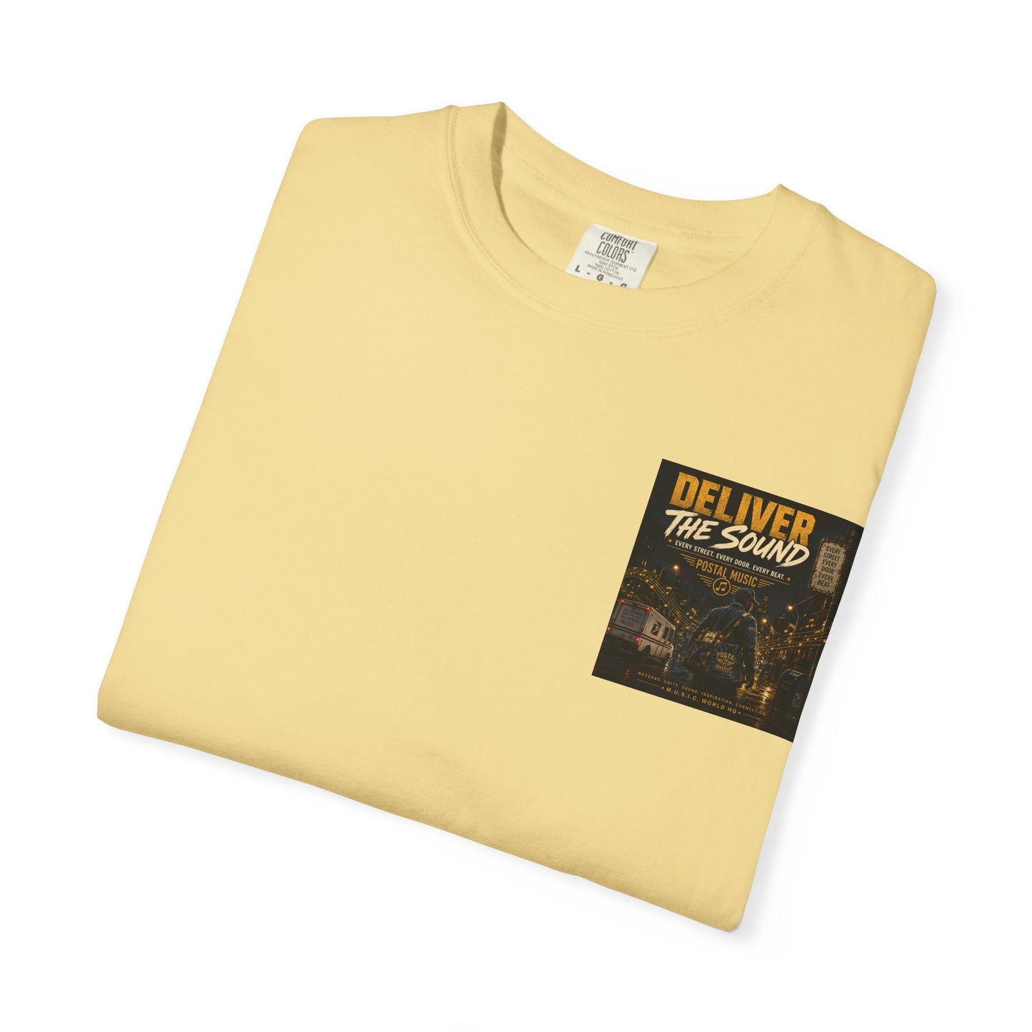 Postal Music — Deliver the Sound — Garment-Dyed T-Shirt