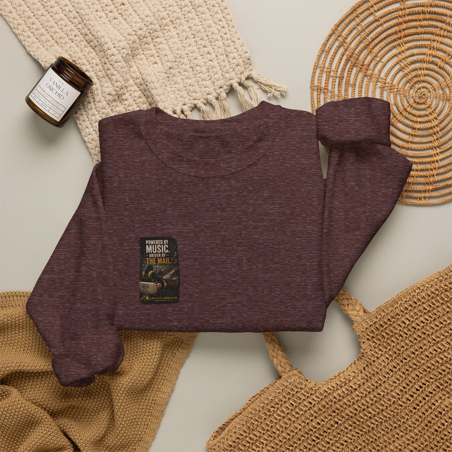 Postal Music - Powered by Music Crewneck Sweatshirt - Colorways B