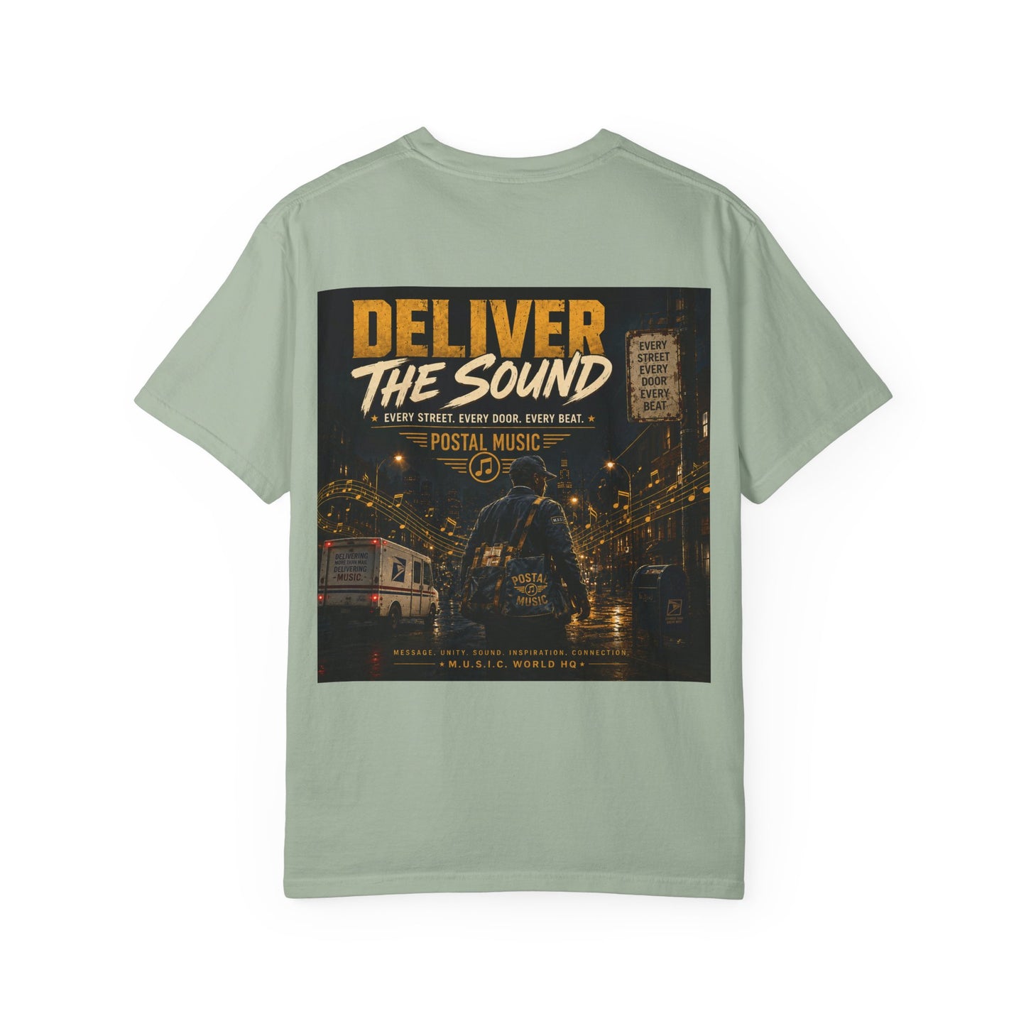 Postal Music — Deliver the Sound — Garment-Dyed T-Shirt