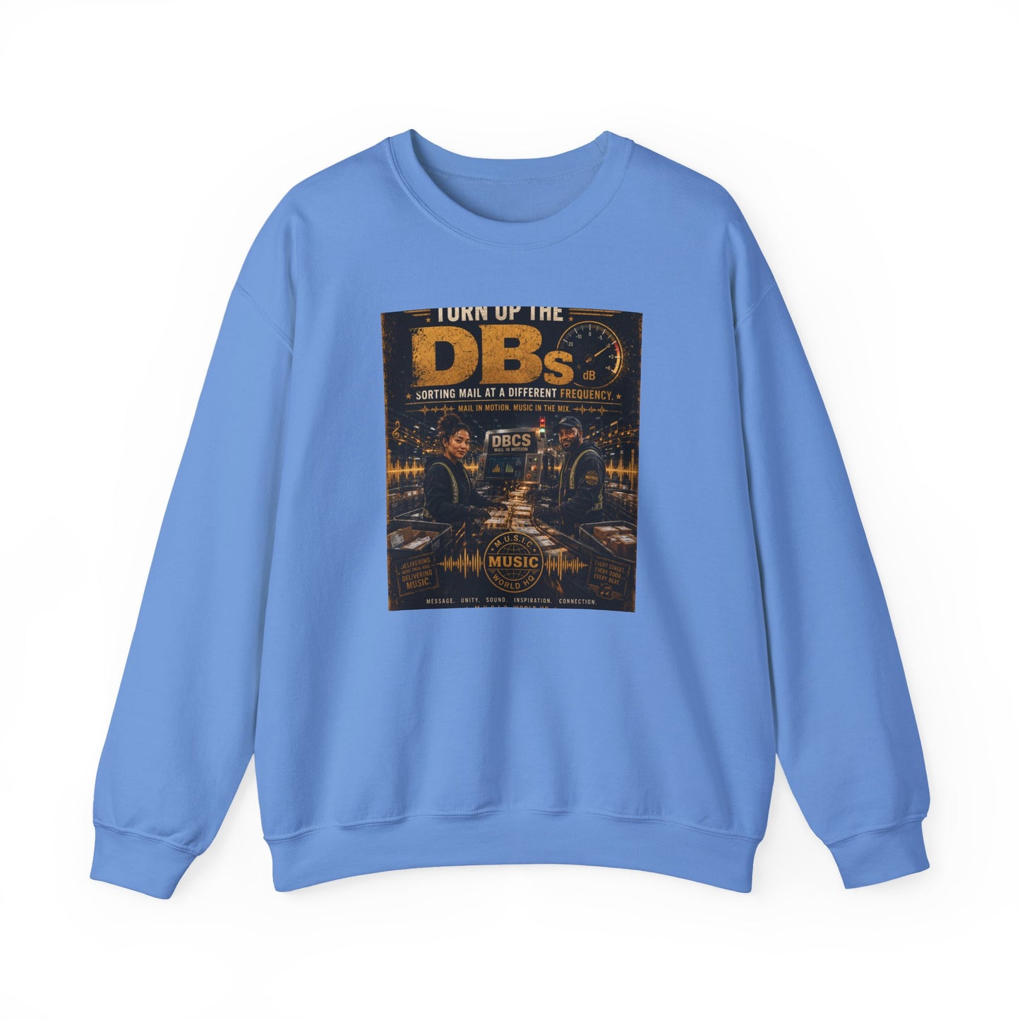 Turn Up the DBs — Men's Crewneck Sweatshirt (Jogger Set Top)