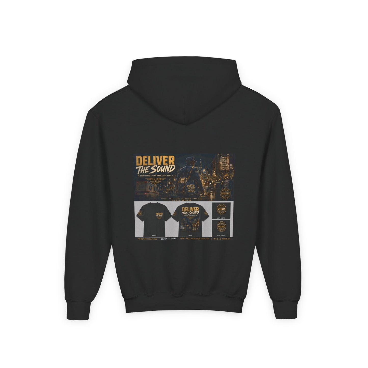 Postal Music — Deliver the Sound — Youth Hoodie