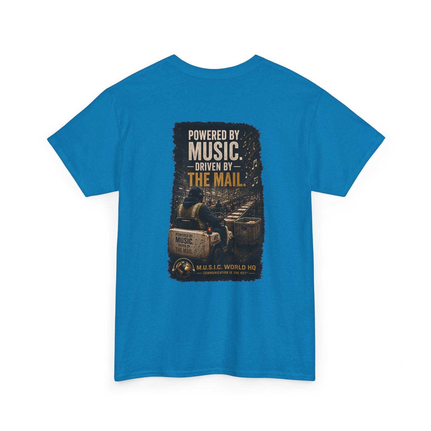 Postal Music - Powered by Music Premium T-Shirt - Colorways E