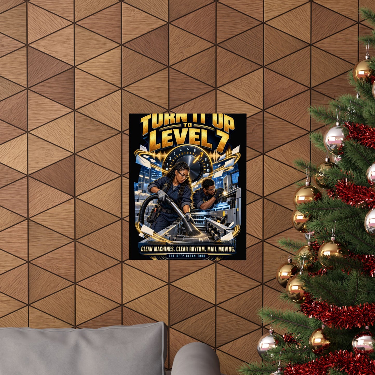 Postal Music - Turn It Up to Level 7 - Premium Matte Poster