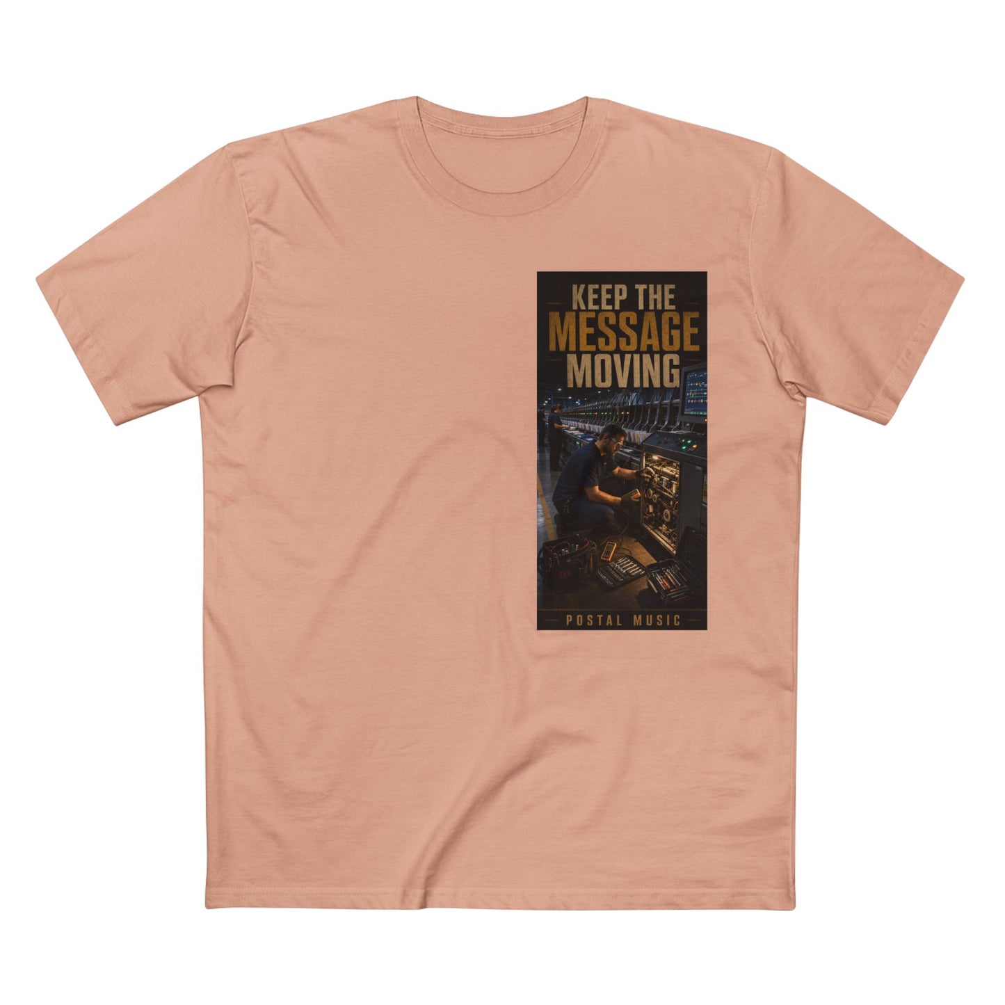 Postal Music — Keep the Message Moving — Streetwear T-Shirt