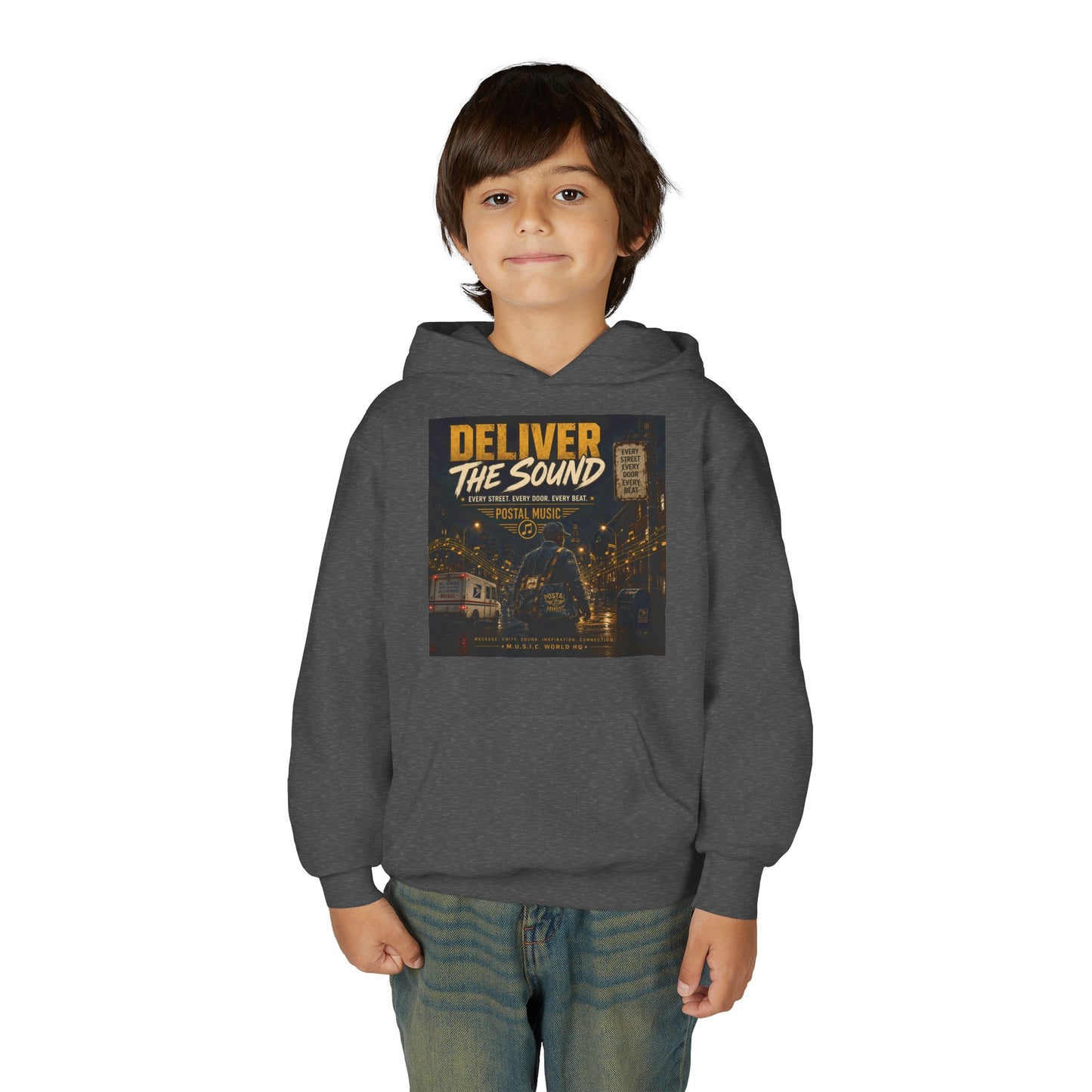Postal Music — Deliver the Sound — Youth Hoodie