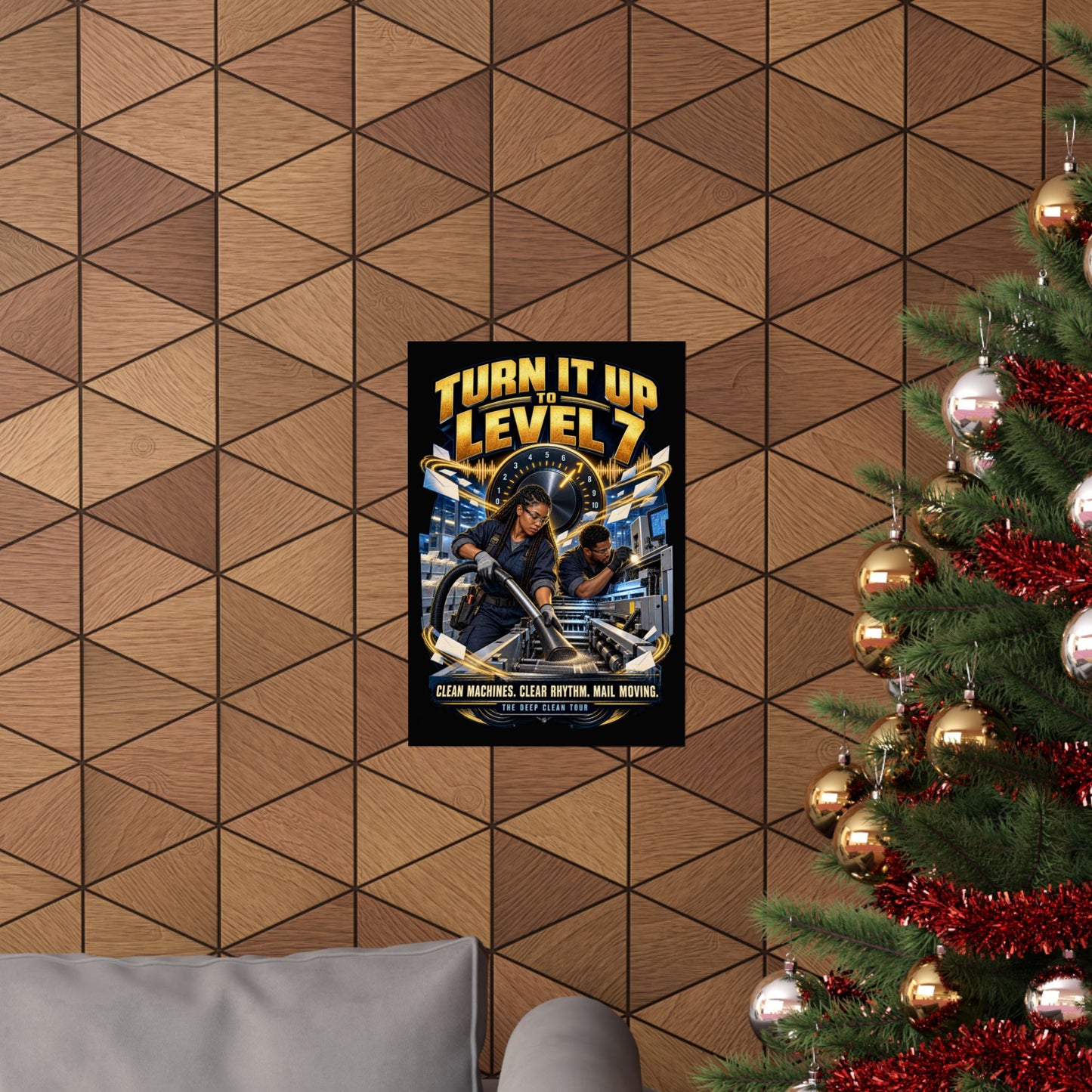 Postal Music - Turn It Up to Level 7 - Premium Matte Poster
