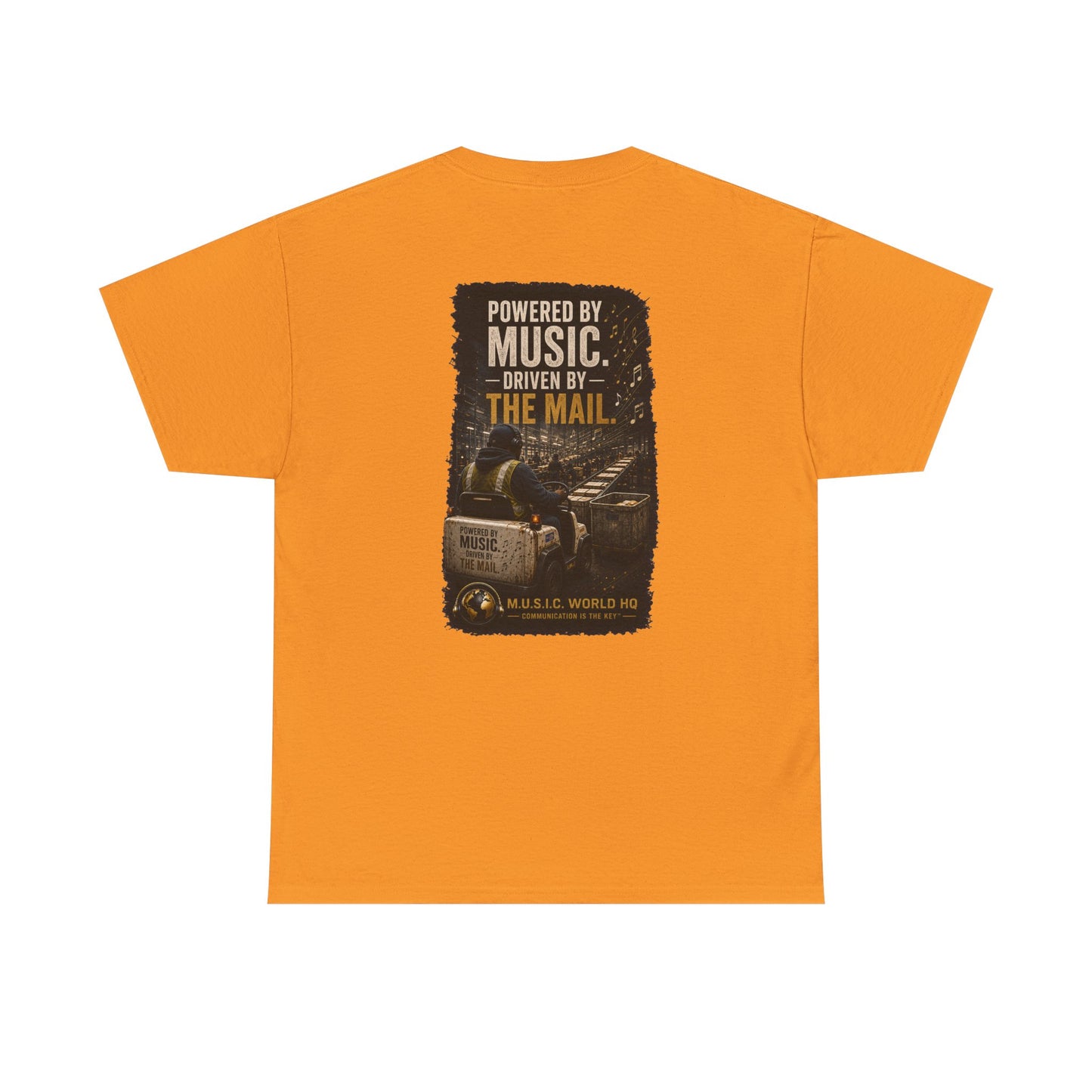 Postal Music - Powered by Music Premium T-Shirt - Colorways E