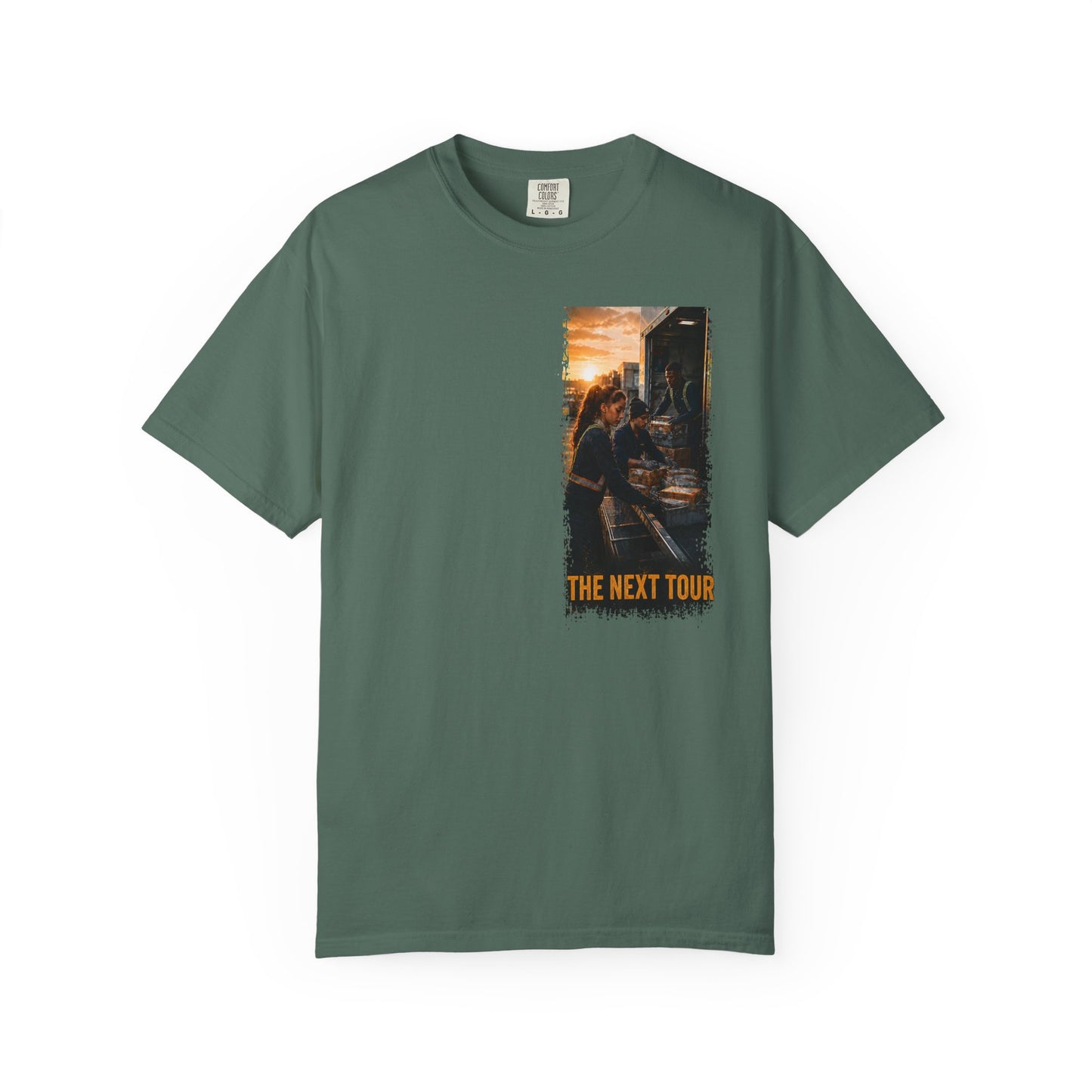 Postal Music — The Next Tour Garment-Dyed T-Shirt — Color Group 1 of 4
