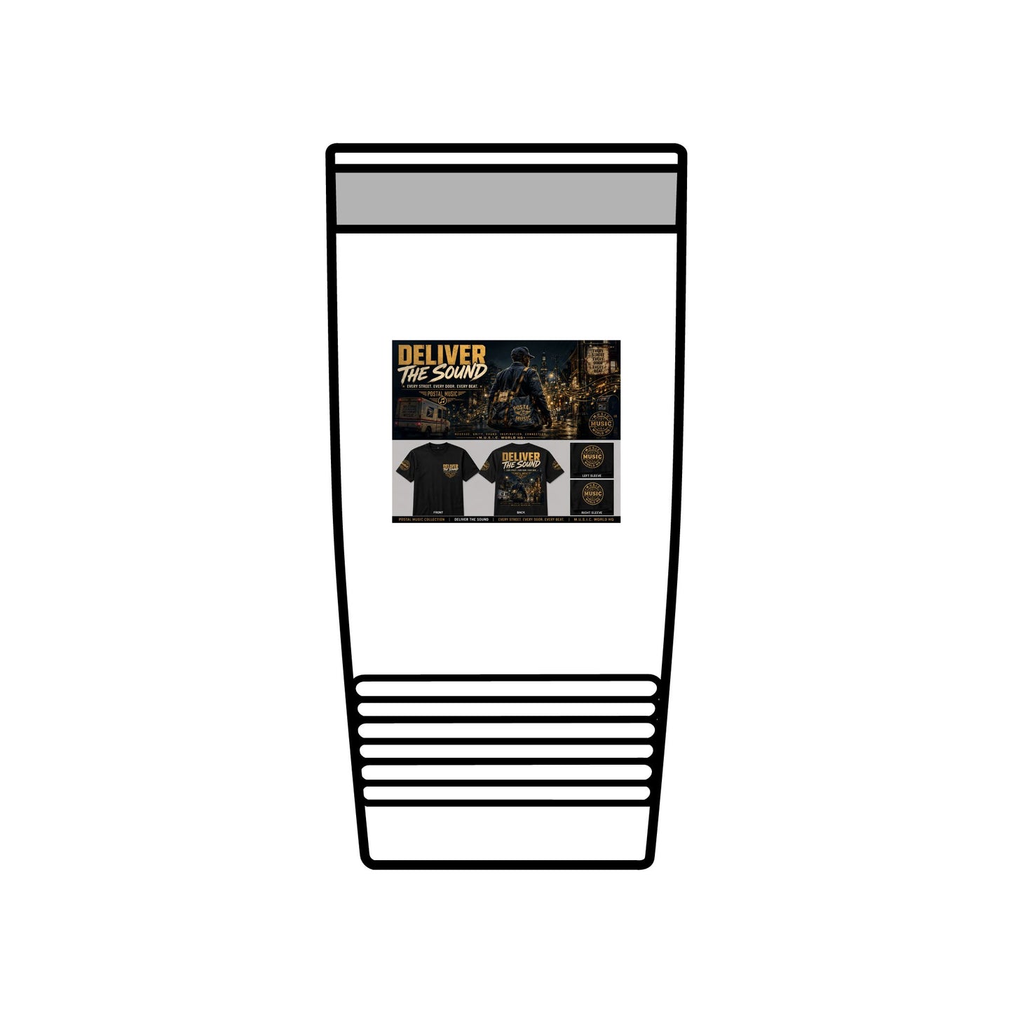 Postal Music — Deliver the Sound — Insulated Tumbler 20oz