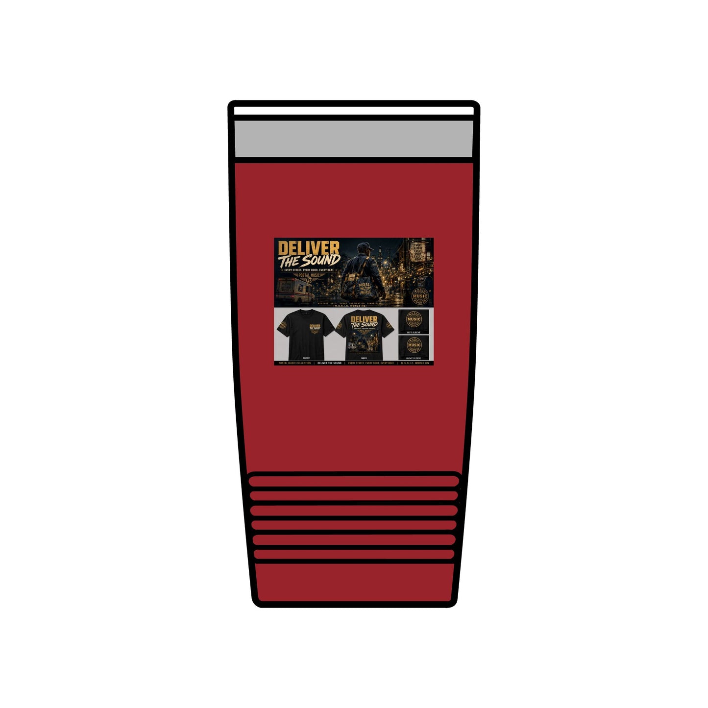 Postal Music — Deliver the Sound — Insulated Tumbler 20oz