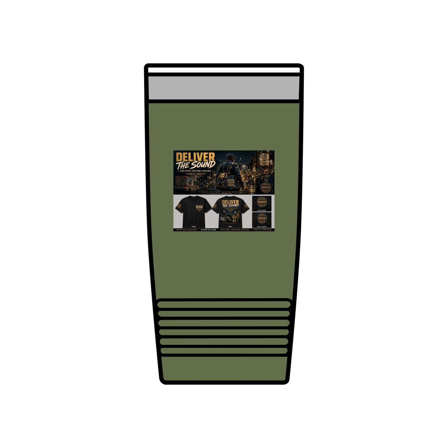 Postal Music — Deliver the Sound — Insulated Tumbler 20oz