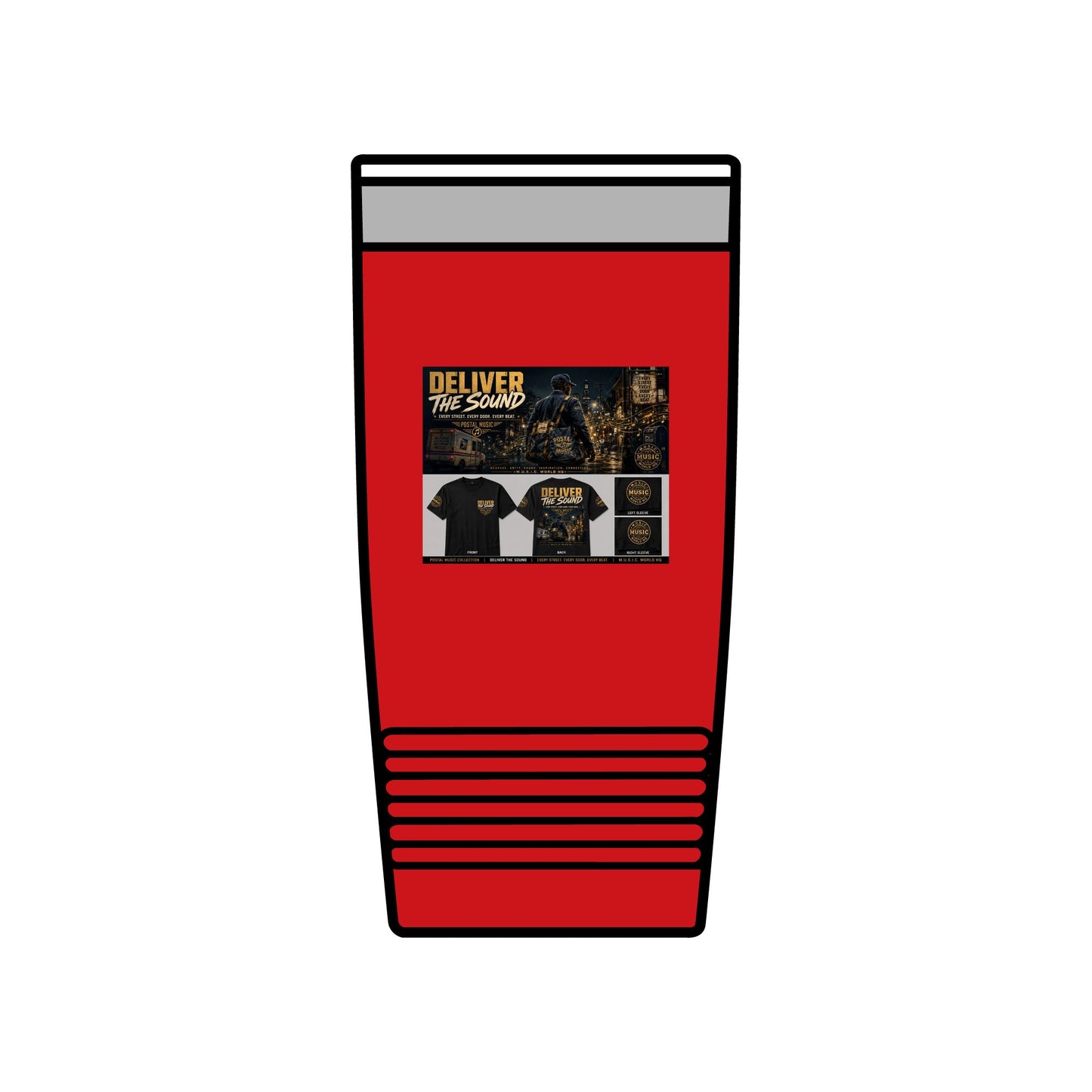 Postal Music — Deliver the Sound — Insulated Tumbler 20oz