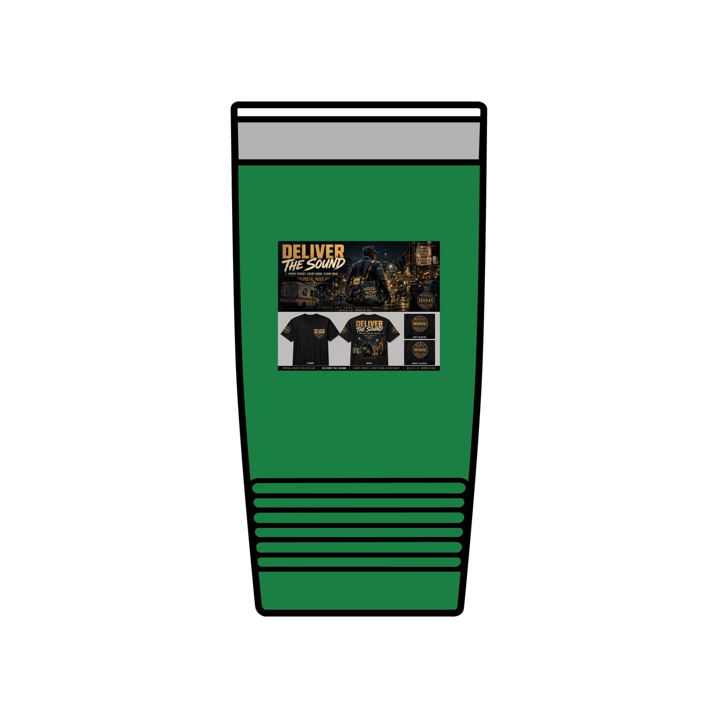 Postal Music — Deliver the Sound — Insulated Tumbler 20oz