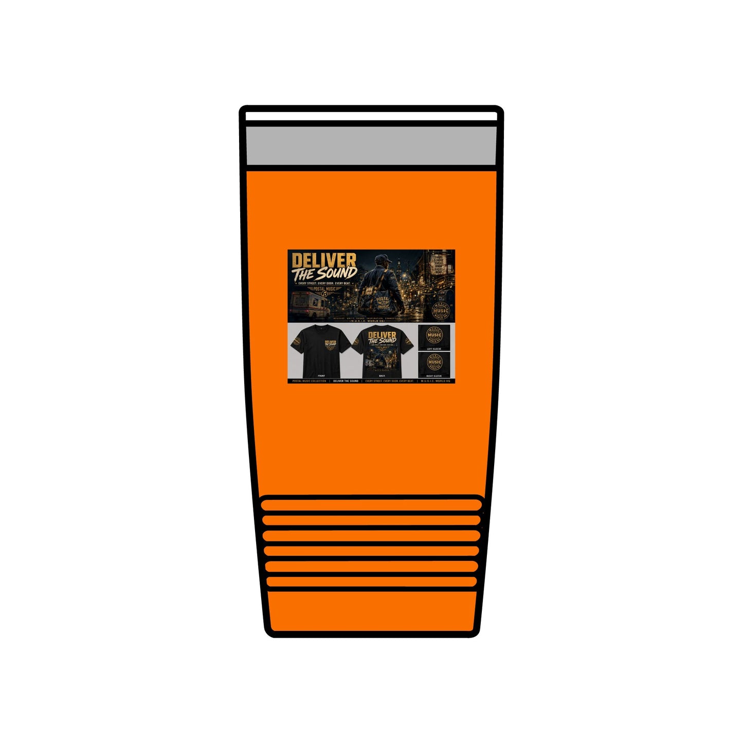 Postal Music — Deliver the Sound — Insulated Tumbler 20oz