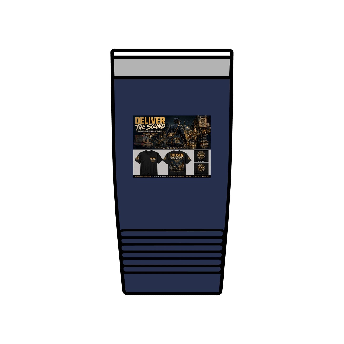 Postal Music — Deliver the Sound — Insulated Tumbler 20oz