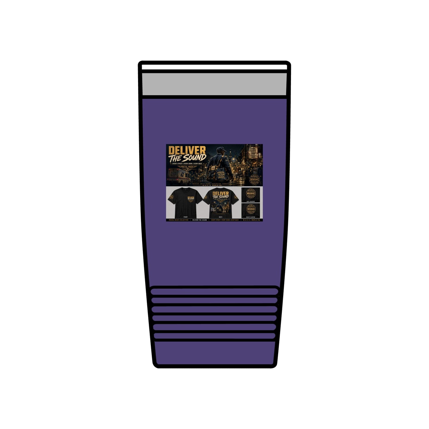 Postal Music — Deliver the Sound — Insulated Tumbler 20oz