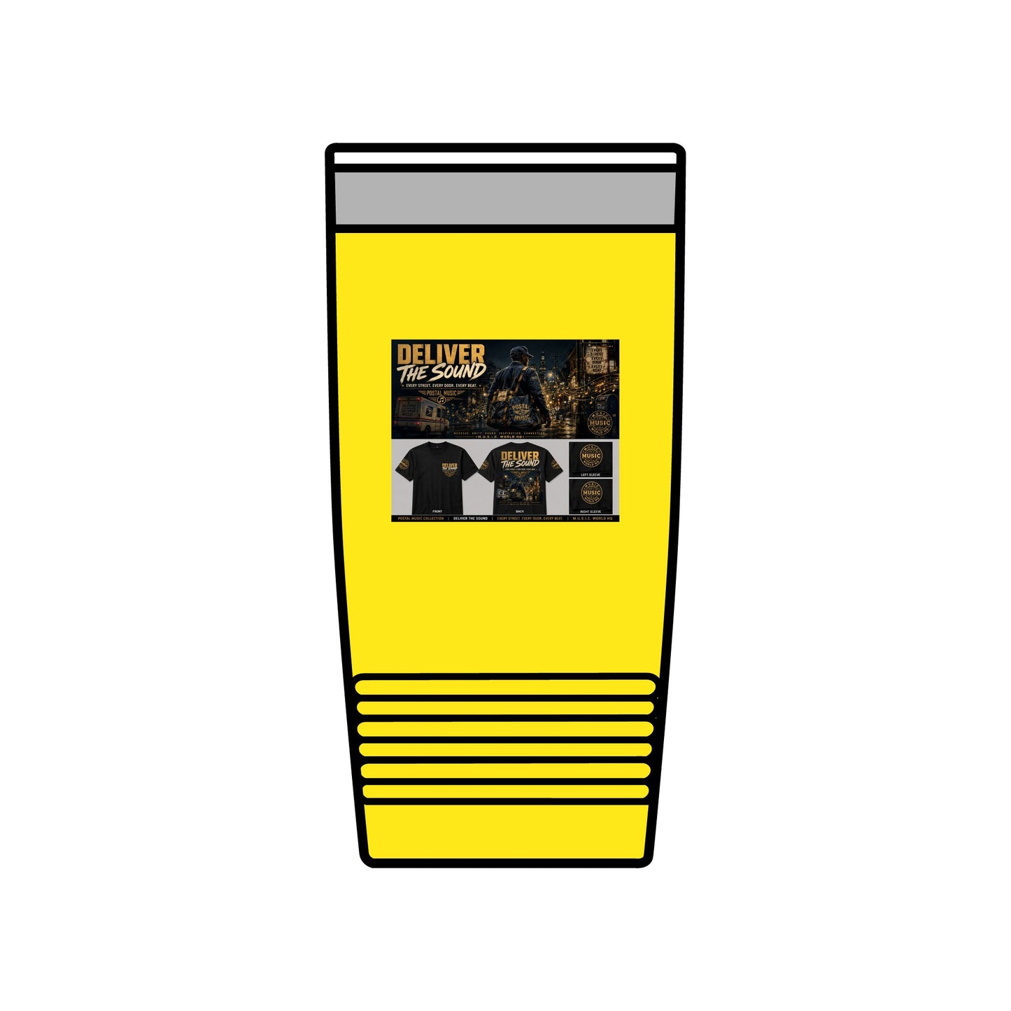 Postal Music — Deliver the Sound — Insulated Tumbler 20oz