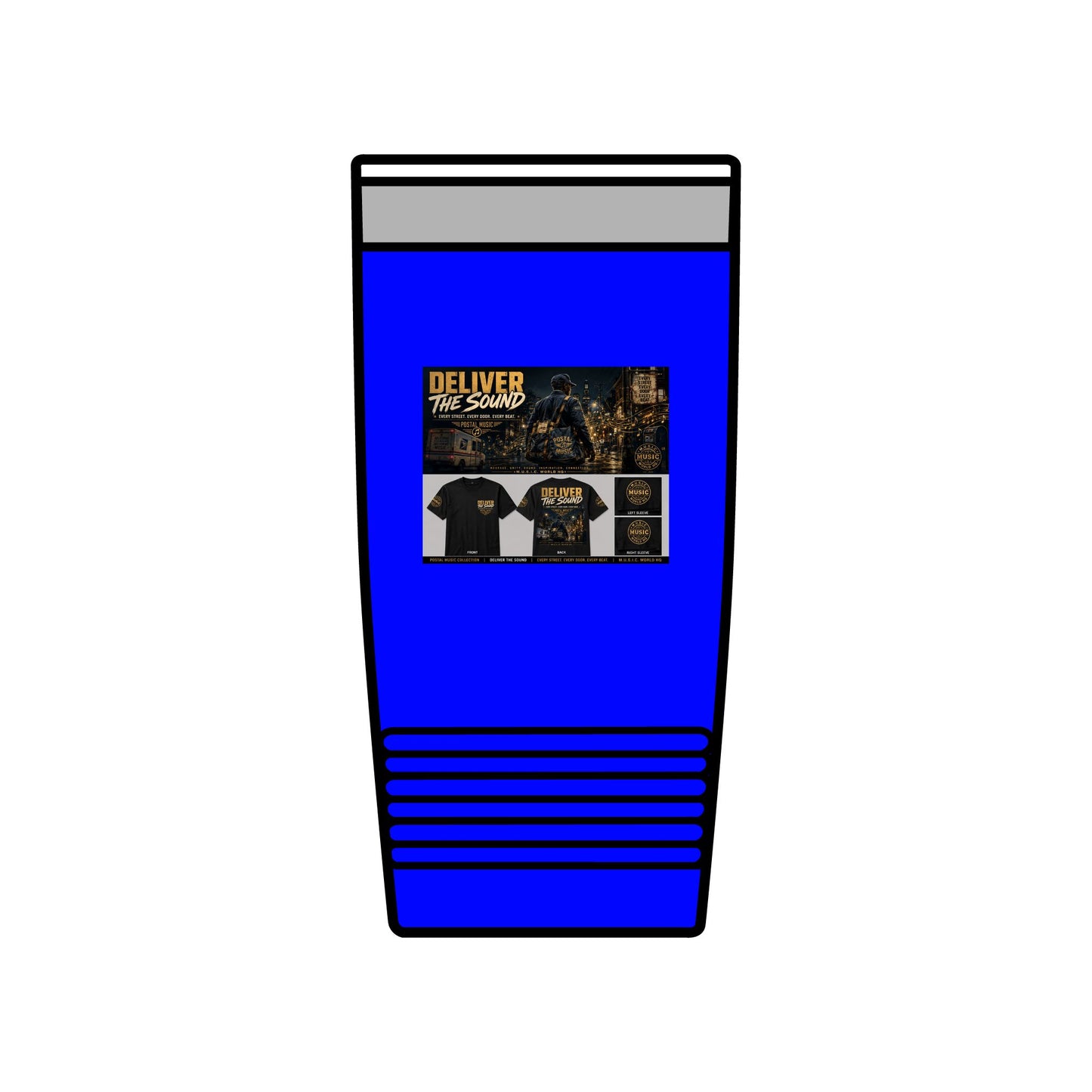 Postal Music — Deliver the Sound — Insulated Tumbler 20oz