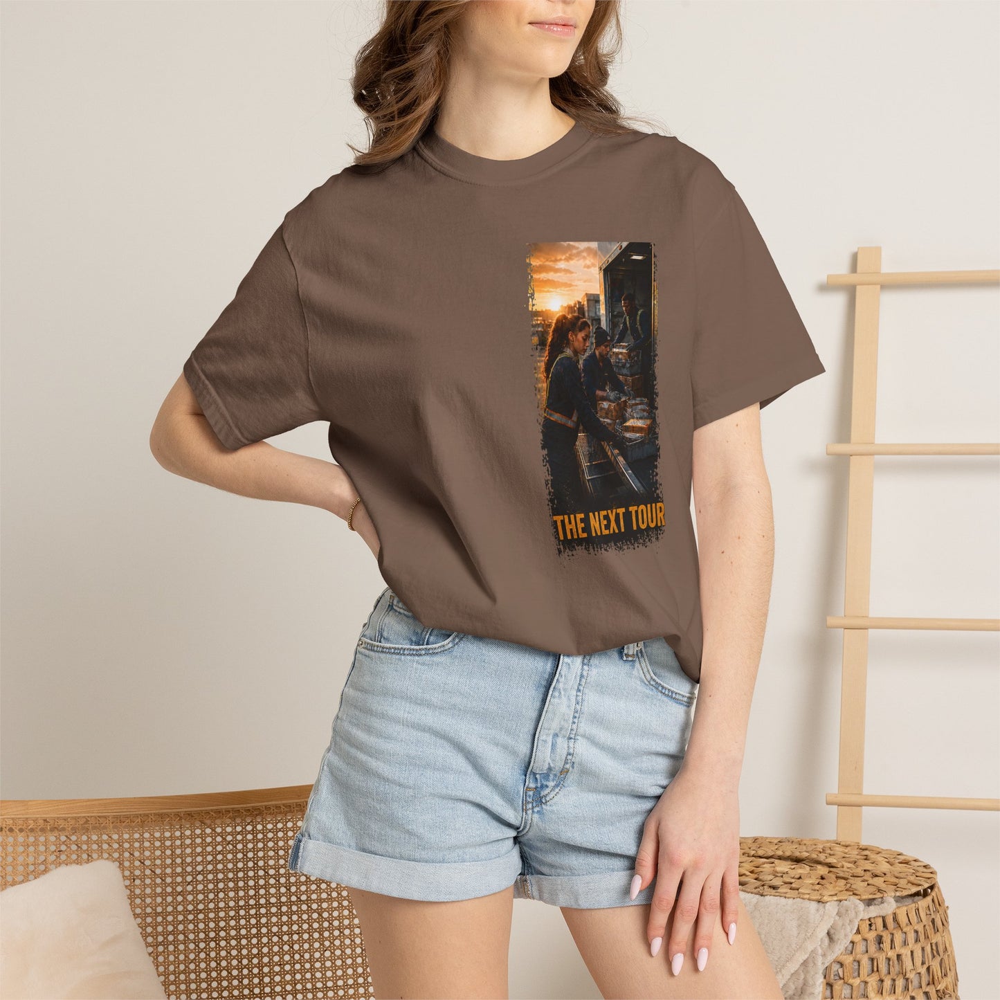 Postal Music — The Next Tour Garment-Dyed T-Shirt — Color Group 2 of 4
