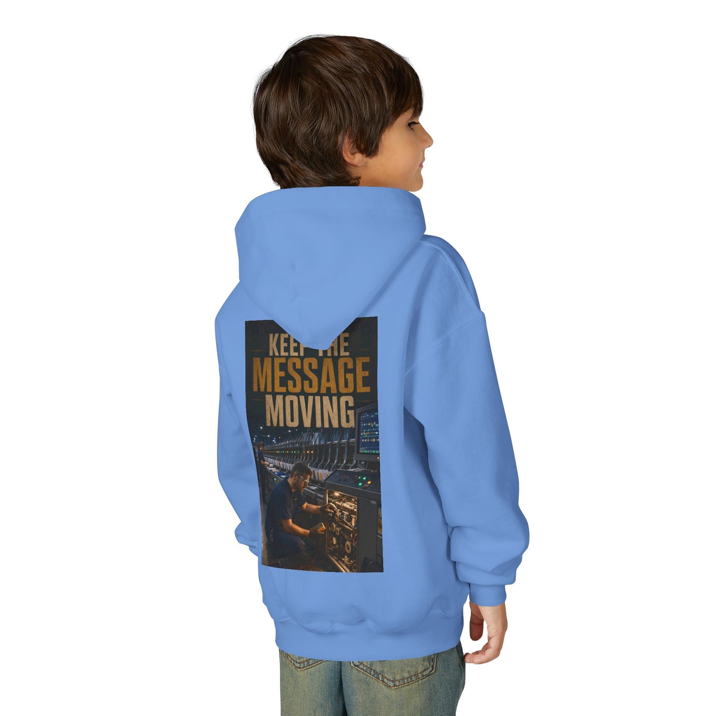 Postal Music — Keep the Message Moving — Youth Hoodie