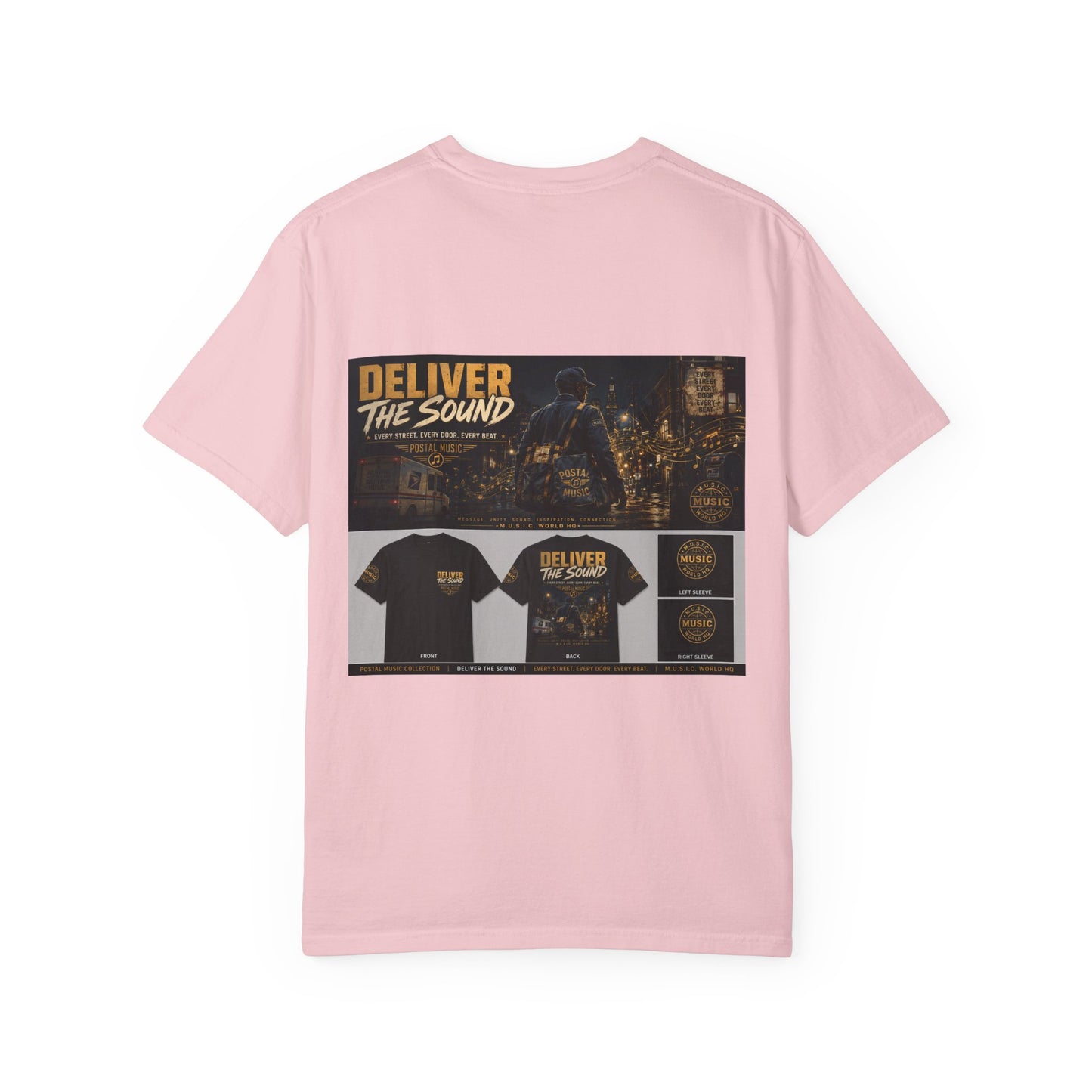 Postal Music — Deliver the Sound — Garment-Dyed T-Shirt
