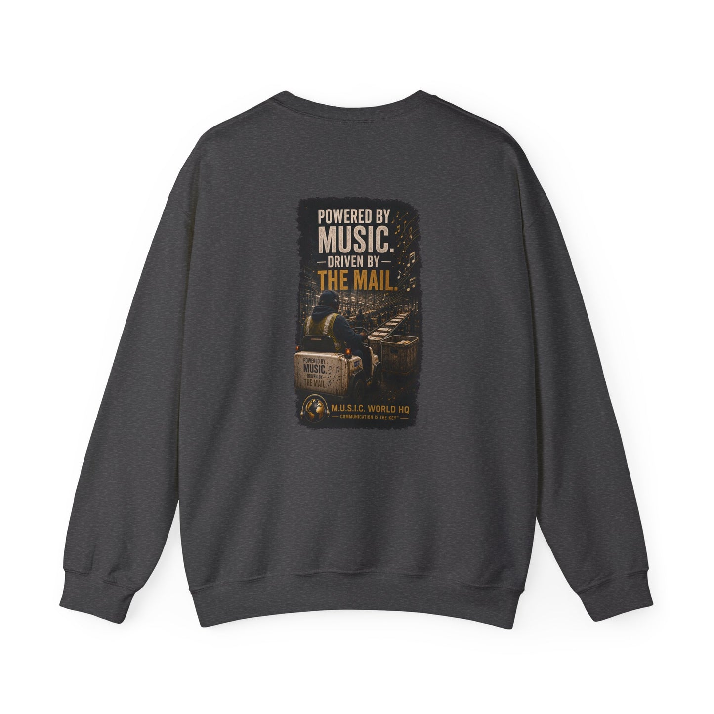 Postal Music - Powered by Music Crewneck Sweatshirt - Colorways A