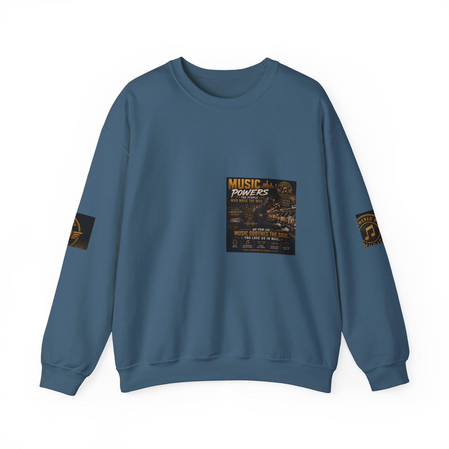 Postal Music — Music Powers the People — Core Crewneck Sweatshirt
