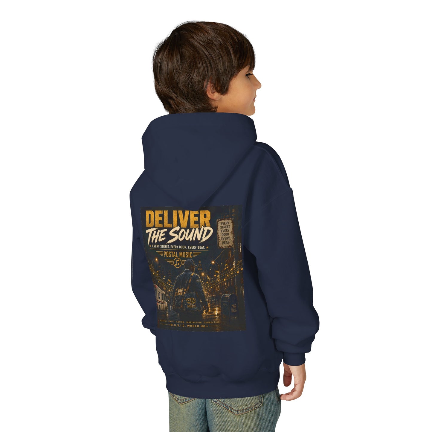 Postal Music — Deliver the Sound — Youth Hoodie