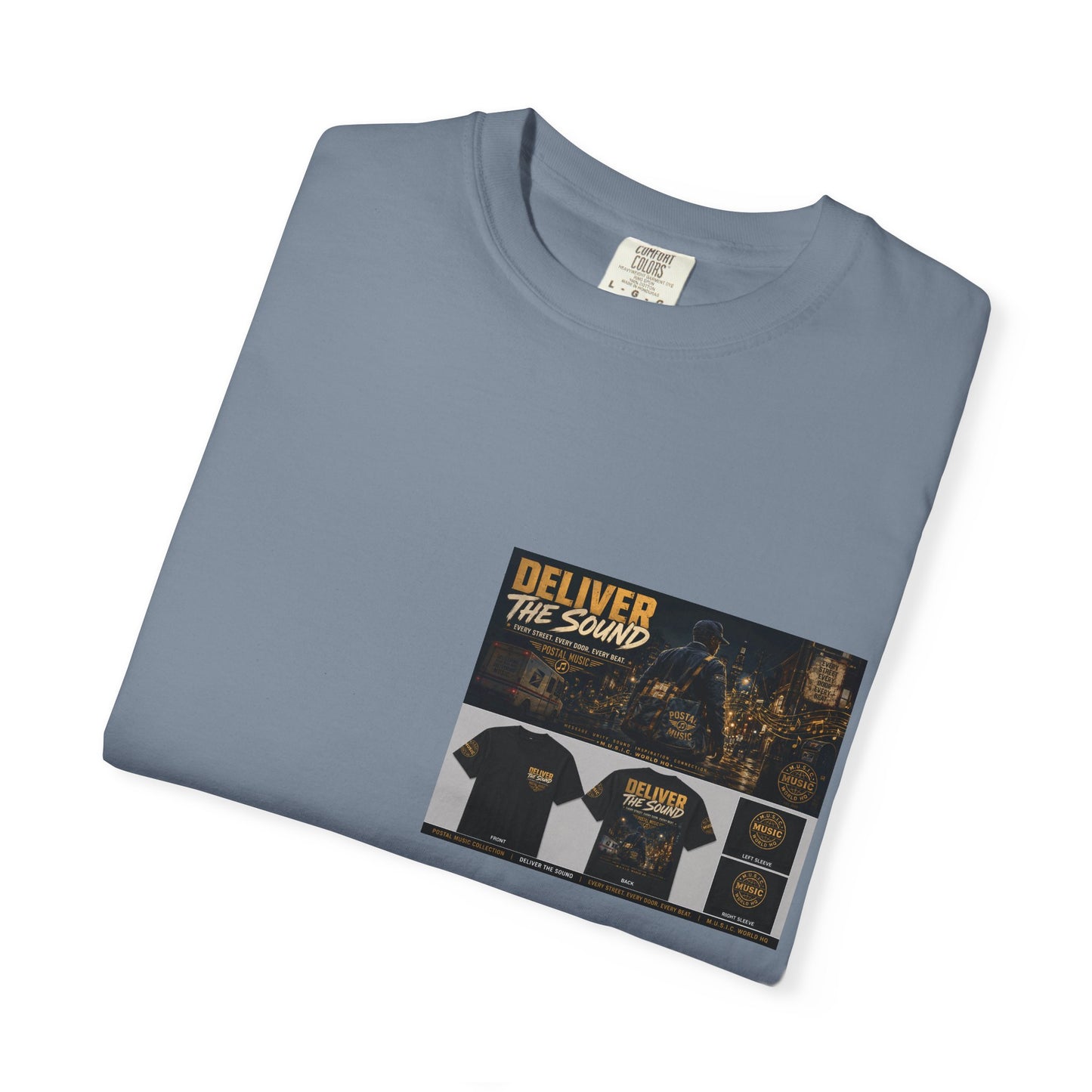 Postal Music — Deliver the Sound — Garment-Dyed T-Shirt