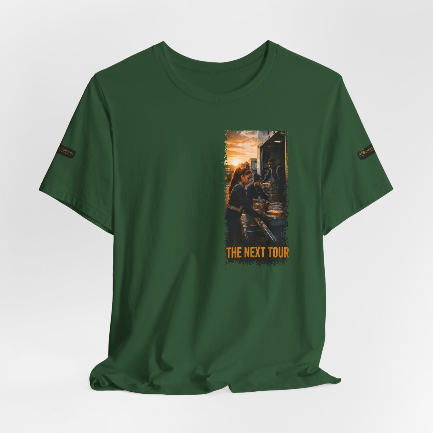 Postal Music — The Next Tour Premium Unisex T-Shirt — Color Group 3 of 11