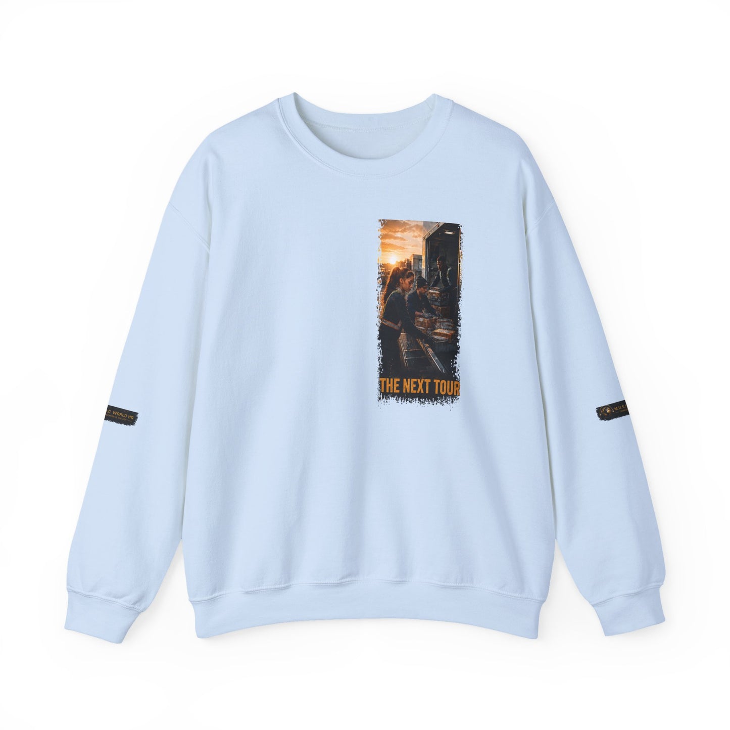 Postal Music — The Next Tour Core Crewneck Sweatshirt — Color Group 2 of 3