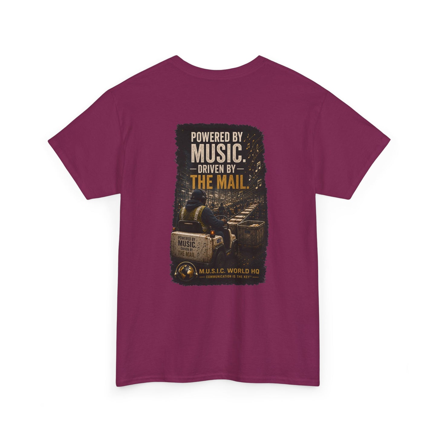 Postal Music - Powered by Music Premium T-Shirt - Colorways A