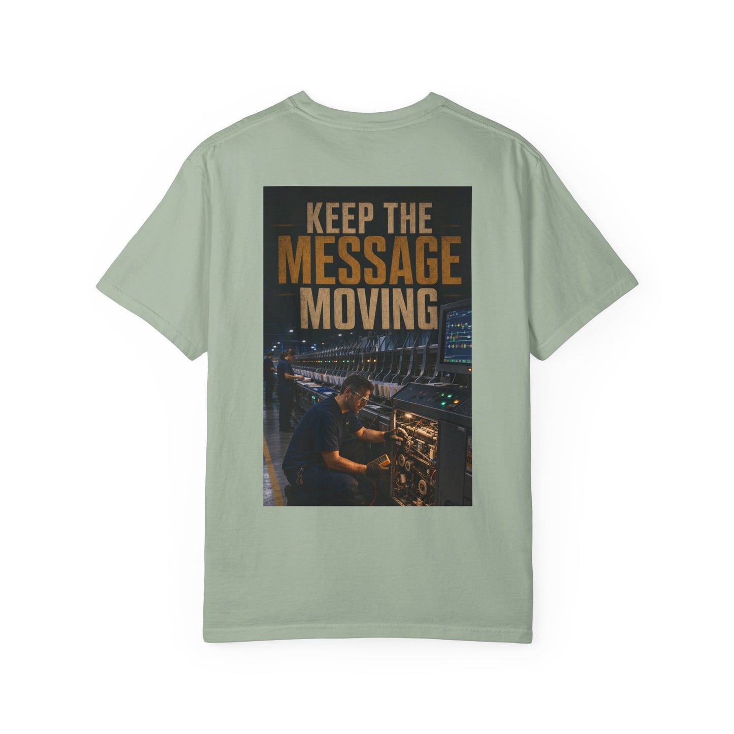 Postal Music — Keep the Message Moving — Garment-Dyed T-Shirt