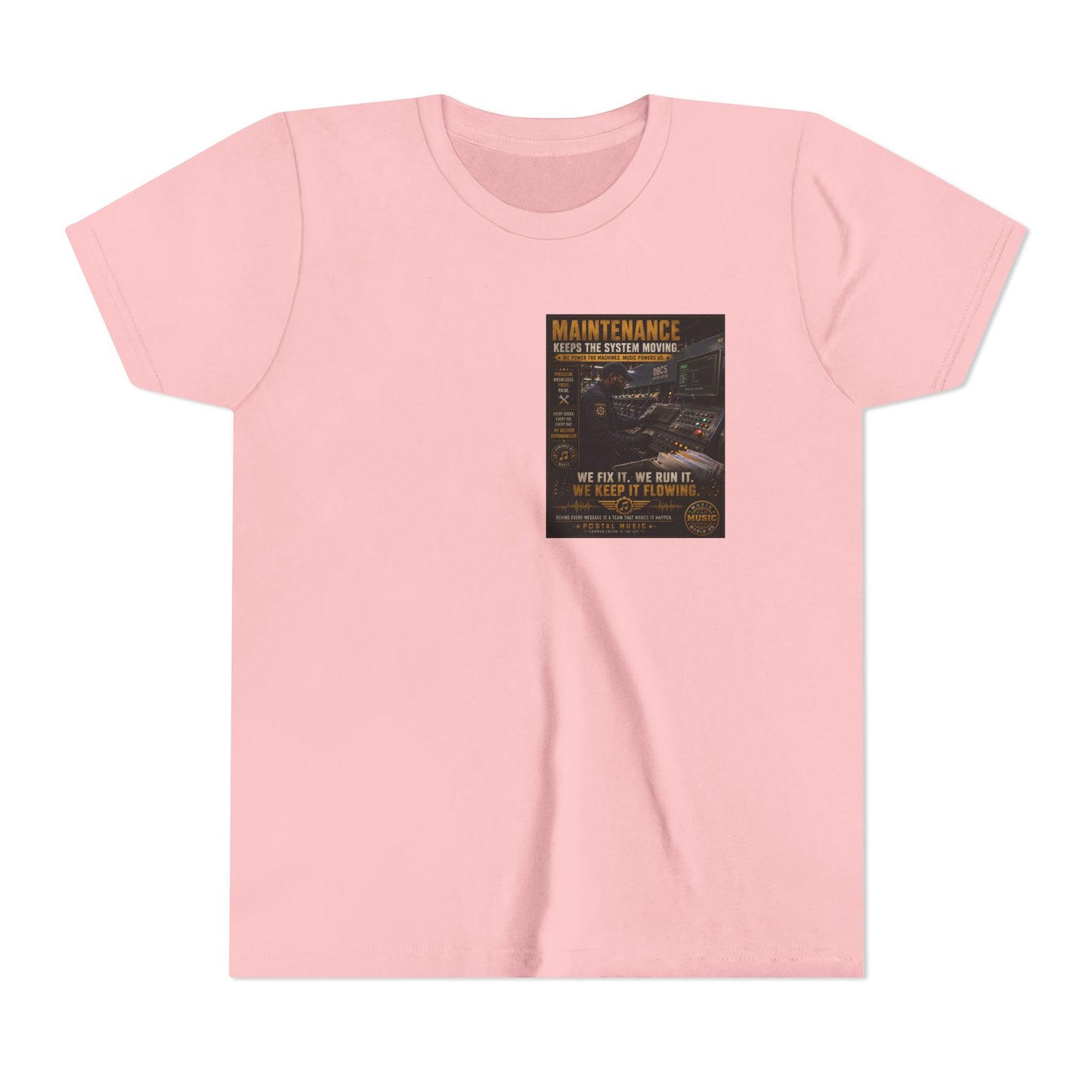 Postal Music — Maintenance Keeps the System Moving — Youth T-Shirt