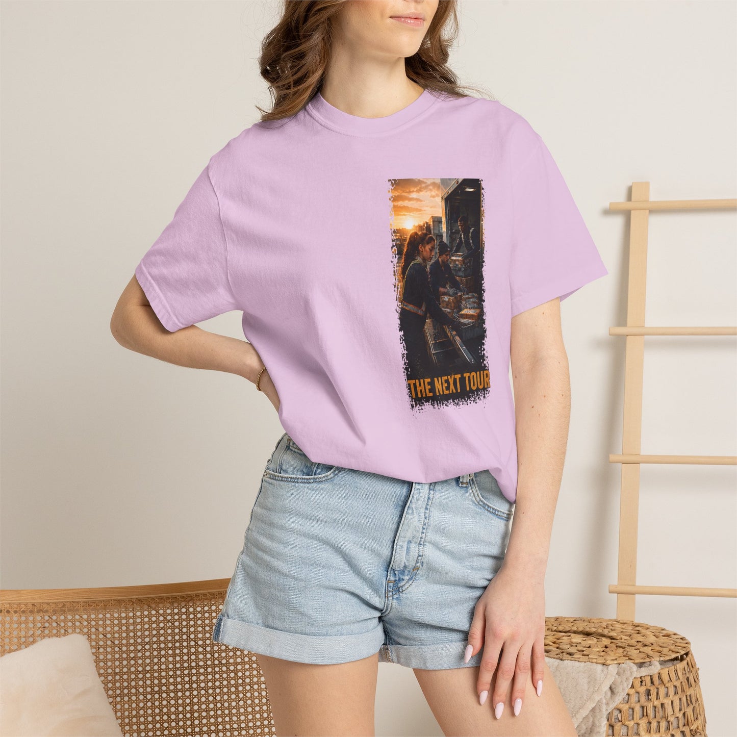 Postal Music — The Next Tour Garment-Dyed T-Shirt — Color Group 3 of 4