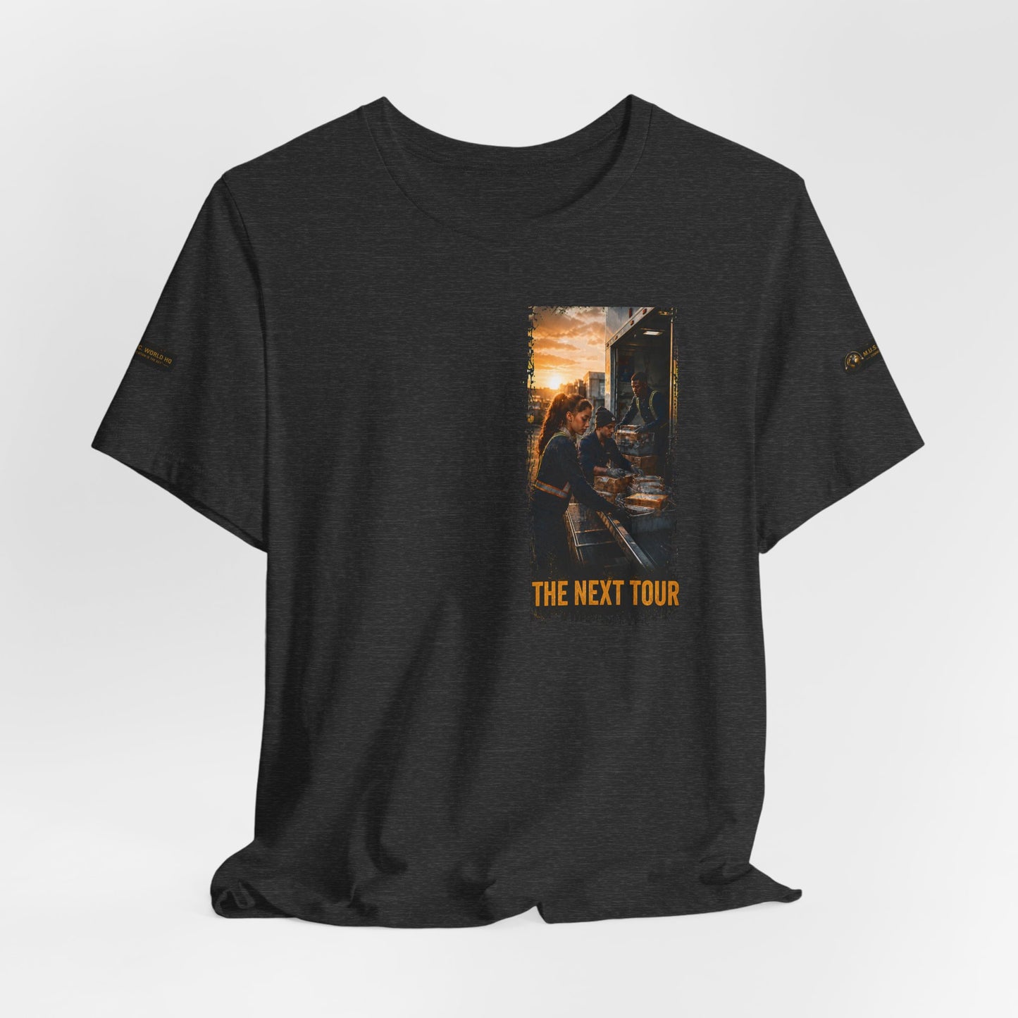 Postal Music — The Next Tour Premium Unisex T-Shirt — Color Group 2 of 11
