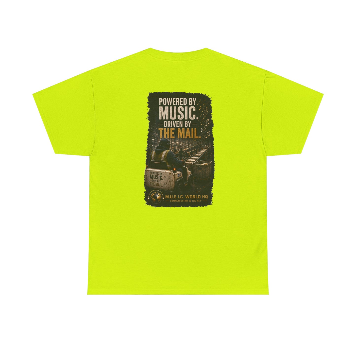 Postal Music - Powered by Music Premium T-Shirt - Colorways E
