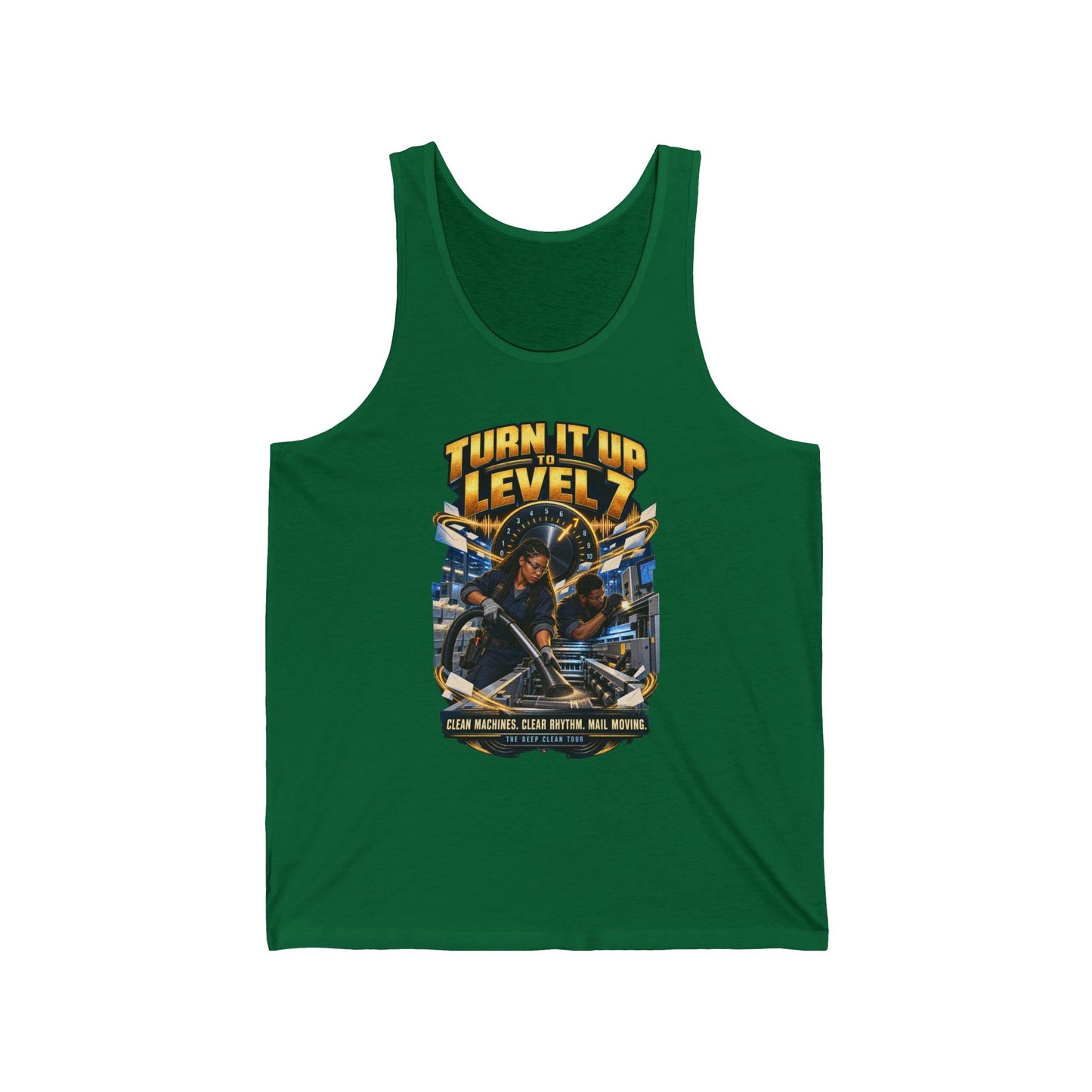 Postal Music - Turn It Up to Level 7 - Unisex Tank Top