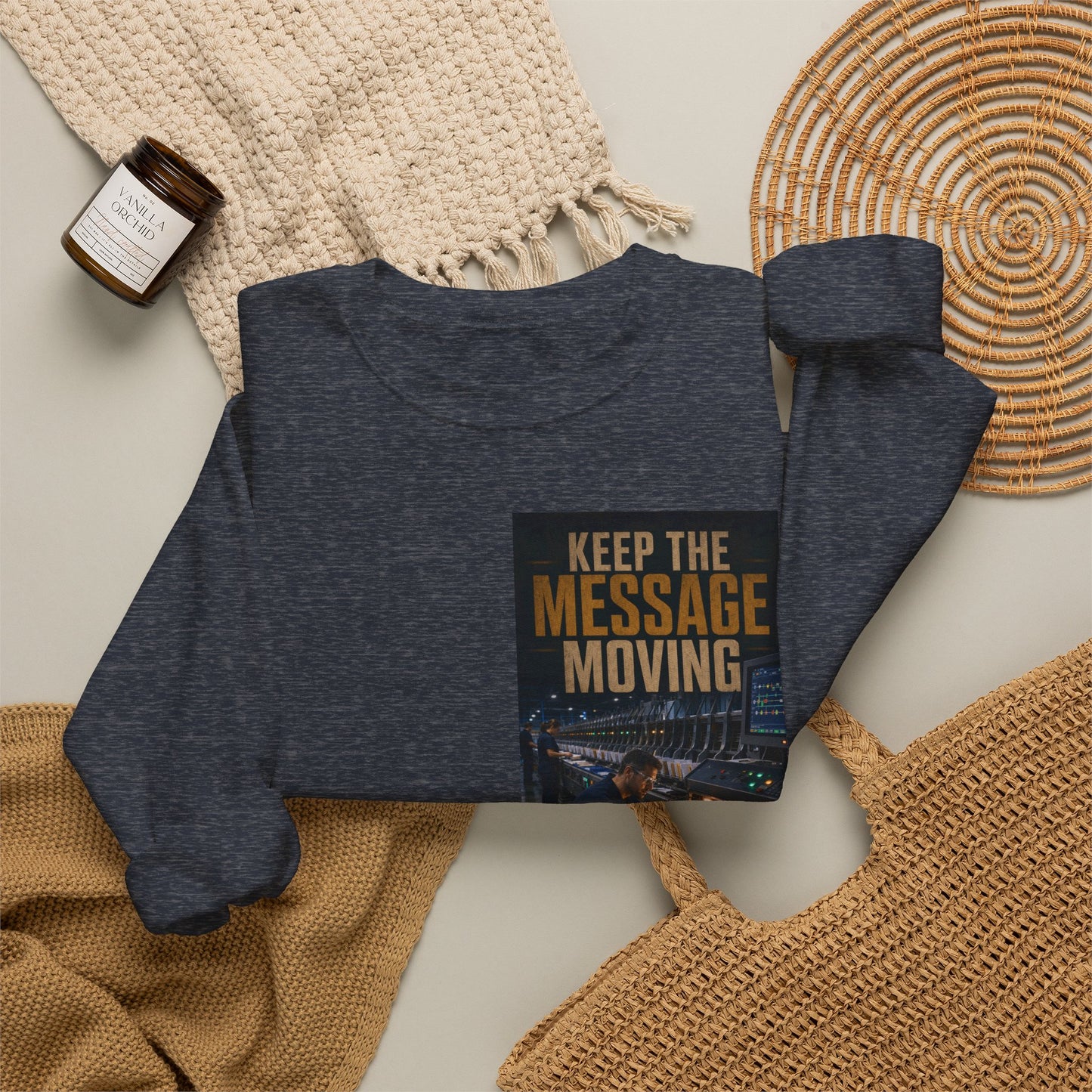 Postal Music — Keep the Message Moving — Core Crewneck Sweatshirt